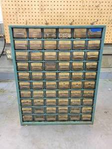 lot 72 image: Parts Organizer w Contents - Approx. 18 x 15 x 6