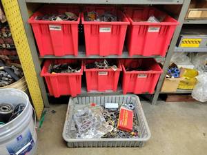 lot 93 image: (7) Totes of Gaskets, Seals and More for Injection Pumps - Stanadyne, Cummins, Delphi, Bosch and More