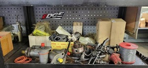 lot 118 image: Shelf Lot of Assorted Parts and More