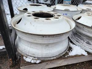 lot 259 image: Steel Rim - 22.5 X 8.25. 10 Hole. Hub-Pilot Mount - Part No. 50408