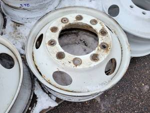 lot 262 image: Steel Rim - Hub-Piloted Dual-Mounting Two-Piece Flange Nut 10 Hole - Part No. 50487