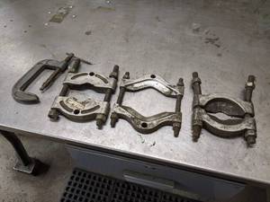 lot 54 image: Bearing Separators and C-Clamp - OTC 1123, OTC 679