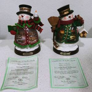 lot 8 image: The Bradford Editions Terry Redlin Winter Wonderland Heirloom Classics