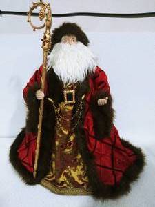 lot 13 image: Beautiful Santa Figurine 20-inch Tall