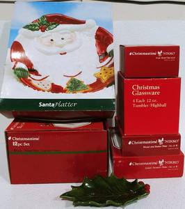 lot 23 image: Large Lot of Nikki Happy Holidays Dinnerware