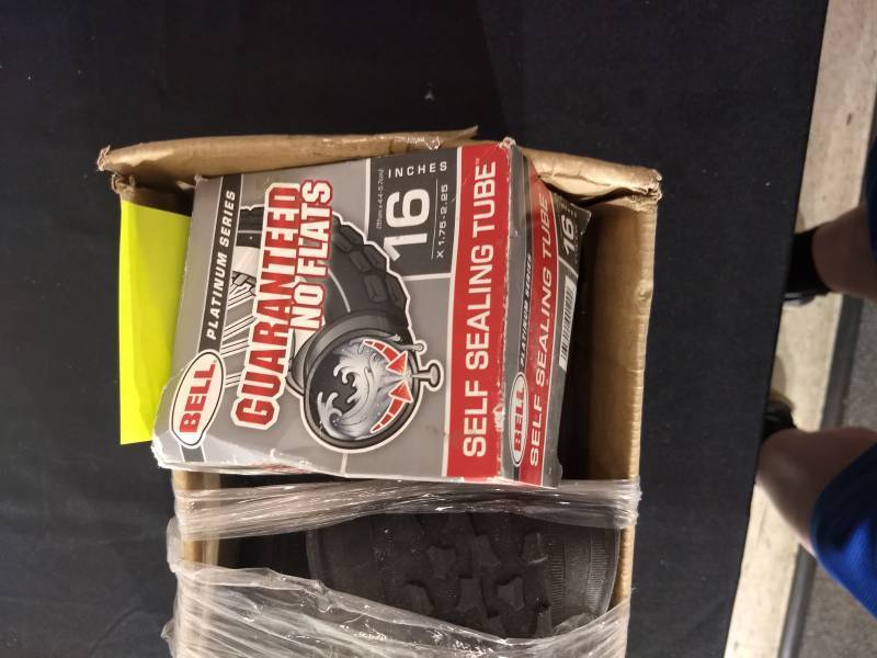 lot 34 image: Self-Sealing Tubes Tire Replacements and Lot of Extras (Review Pictures)