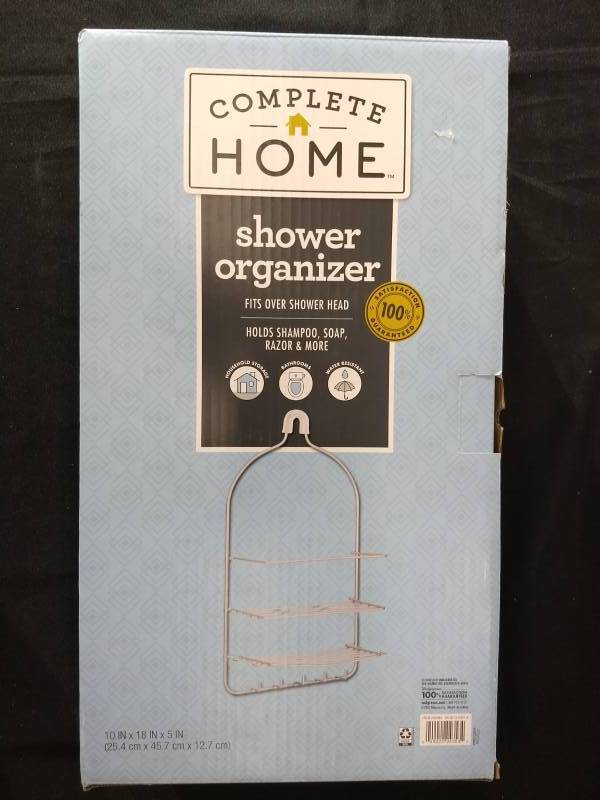 lot 14 image: Brand New Shower Organizer and 3M Window Insulator Kit