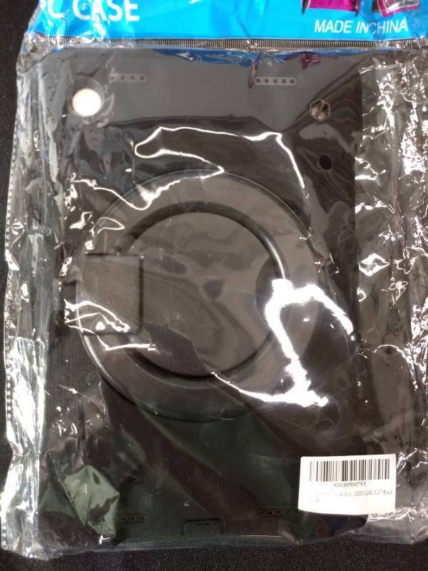 lot 21 image: 10.5 Tablet Protector (Brand New) and Used Rainbow Colored Bluetooth Speaker