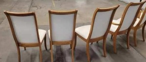 lot 9 image: 6 - Formal Oak Dining Room Chairs