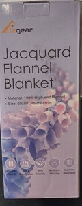lot 45 image: BRAND NEW  LeGear Jacquard Flannel Blanket 60 x 80
