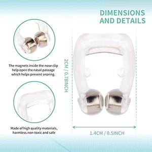 lot 44 image: Brand New Snore Stopper Anti Snoring Devices Silicone Magnetic Anti Snoring Nose Clip