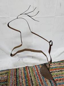 Deer Metal Yard Art