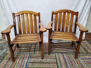 Pair of Outdoor Arm Chairs