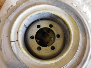 lot 33 image: 2 - Aichi Solid Pneumatic Tires on Rims 28 x 9-15