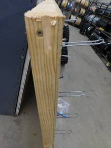 lot 44 image: 48 x 48 Pegboard with Hooks