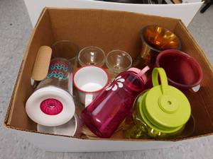 lot 45 image: Misc. Lot of Dishes, & Shovels