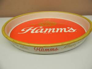 lot 18 image: Vintage HAMMS BEER METAL SERVING TRAY 13 Since 1865 A BREWING MASTERPIECE FOR OVER 100 YEARS - GREAT PIECE - SEE PICTURES
