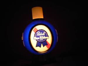 lot 25 image: VINTAGE - PABST BLUE RIBBON CASH REGISTER BAR LIGHT - AWESOME OLD SCHOOL PIECE - WORKS - APPROX 13 By 7 - NICE - SEE PICTURES