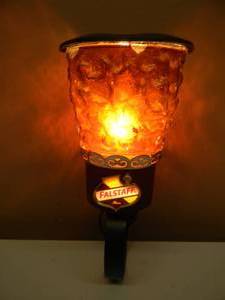 lot 36 image: RARE - VINTAGE Falstaff Beer Sconce Light - Rail Of Heritage - RARE - WORKS - AWESOME PIECE - SEE PICTURES