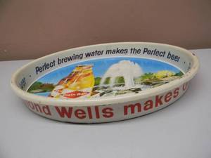 lot 38 image: Vintage GRAIN BELT BEER METAL SERVING TRAY 13 Perfect Brewing Water Makes The Perfect Beer - GREAT PIECE - SEE PICTURES