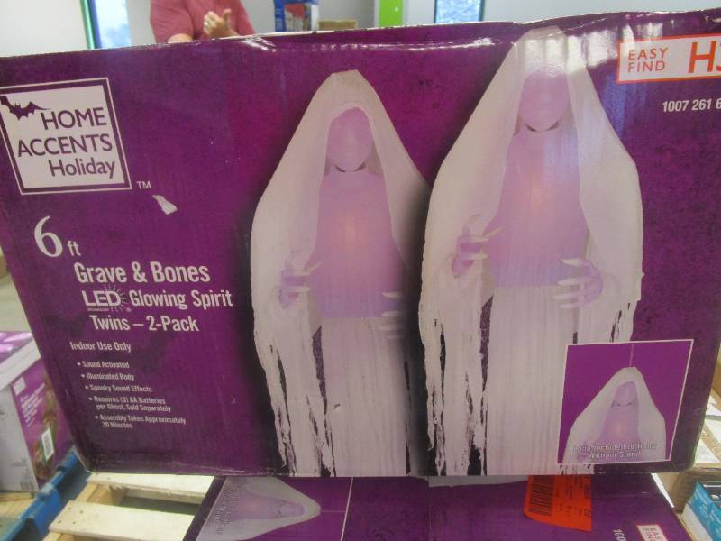 Cheapest 6 ft Spirit Twins 2 Pack with 2 Stands Halloween Animatroni