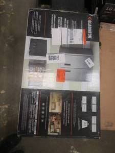 lot 319 image: Gladiator Steel 1-Shelf Wall Mounted Garage Cabinet in Hammered White (28 in W x 28 in H x 12 in D) (OPEN BOX)