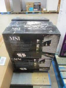 lot 389 image: 4 CASES MSI 6 in x 6 in Stacked Stone Ledger Panels in GrayWhite