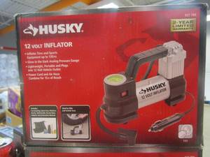 lot 402 image: Husky 12-Volt Inflator (UNTESTED, OPEN BOX)