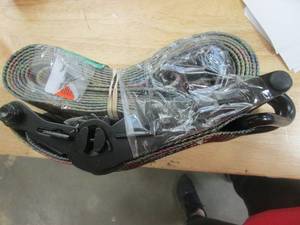 lot 404 image: 1 in. x 12 ft. 1500 lbs. Pistol Grip Desert Camo Ratchet Tie Down