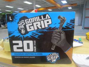 lot 410 image: Grease Monkey Large Gorilla Grip Gloves (20-Pack)