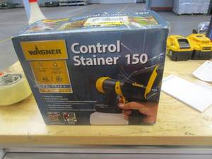 lot 421 image: Wagner Control Stainer 150 HVLP Handheld Sprayer (OPEN BOX)