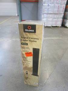 lot 427 image: Pelonis 30 in. 1500-Watt Digital Tower Ceramic Heater (OPEN BOX)