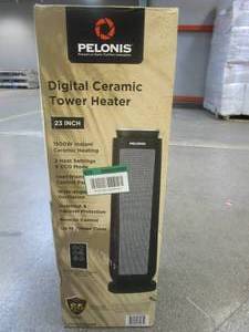 lot 429 image: Pelonis 23 in. 1500-Watt Digital Tower Ceramic Heater (OPEN BOX)
