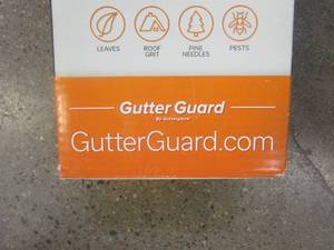 lot 430 image: Gutter Guard by Gutterglove 3 ft. L x 5 in. W Stainless Steel Micro-Mesh Gutter Guard (39 ft. Kit)