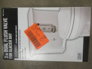 lot 74 image: Everbilt Dual Flush Valve for Glacier Bay 3 in. Toilets - SOLD AS IS