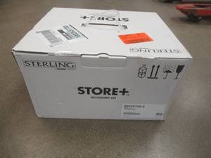 lot 117 image: Sterling Store Basic 10-Piece Shelf Kit in White - SOLD AS IS