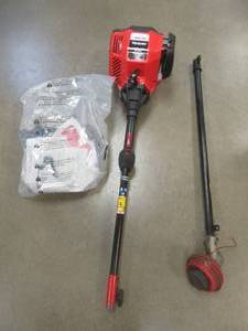 lot 119 image: Troy-Bilt 30 cc 4-Stroke Straight Shaft Gas Trimmer with Attachment Capabilities, Has Compression, Used, Could not test - SOLD AS IS