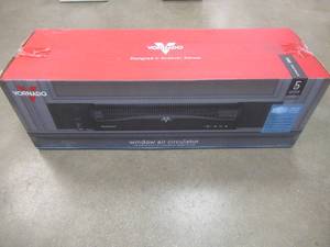 lot 121 image: Vornado Transom 26 in. 4 Speed Low Profile Window Fan - SOLD AS IS