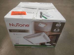 lot 130 image: Broan-NuTone 80 CFM Ceiling Bathroom Exhaust Fan with Light - SOLD AS IS