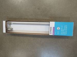 lot 168 image: MOEN ISO 24 in. Towel Bar in Spot Resist Brushed Nickel - SOLD AS IS