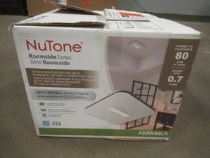 lot 23 image: Broan-NuTone Easy to Install 80 CFM Bathroom Exhaust Fan with LED Clean Cover, ENERGY STAR - SOLD AS IS
