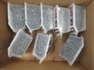 lot 59 image: (8) Rock-On #9 x 1-14 in. Serrated Flat Head Star Drive Cement Board Screws Combo Kit 2 (185-Pack) - SOLD AS IS