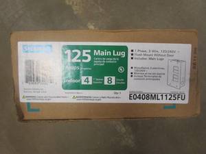 lot 460 image: Siemens EQ 125 Amp 4-Space 8-Circuit Main Lug Indoor Load Center