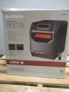 lot 31 image: WeWarm 1,500-Watt Electric Infrared Space Heater with Remote Control - SOLD AS IS