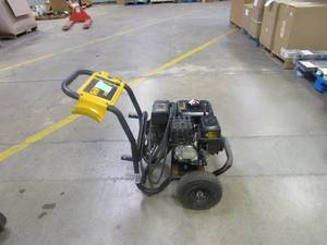 lot 481 image: DEWALT 3400 PSI 2.5 GPM Gas Cold Water PressuReady Pressure Washer with OEM Branded Engine (MISSING WAND, TIPS & BOLTS TO HOLD HANDLE)