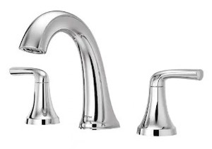 lot 60 image: Pfister Ladera 8 in. Widespread 2-Handle Bathroom Faucet in Polished Chrome, 1002255408 - SOLD AS IS