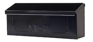 lot 68 image: Gibraltar Mailboxes Townhouse Black, Small, Steel, Horizontal, Wall Mount Mailbox - SOLD AS IS