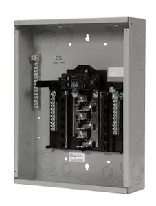 lot 90 image: Siemens SN Series 100 Amp 12-Space 24-Circuit Indoor Main Breaker Plug-On Neutral Load Center - SOLD AS IS