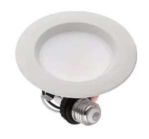lot 133 image: Commercial Electric 56 in. Color Temperature Selectable Integrated LED Recessed Trim (4-Pack) - SOLD AS IS