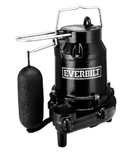 lot 162 image: Everbilt 12 HP Cast Iron Sump Pump - SOLD AS IS
